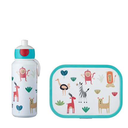 Set da pranzo Campus Drink Bottle+Lunchbox Animal Friends