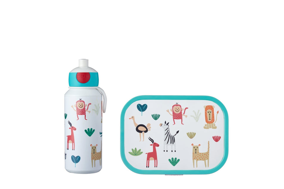 Set da pranzo Campus Drink Bottle+Lunchbox Animal Friends