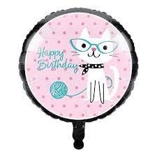 Palloncino ad elio Party Cats vuoto 45 cm