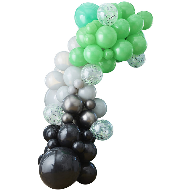 Arco di palloncini nero/verde