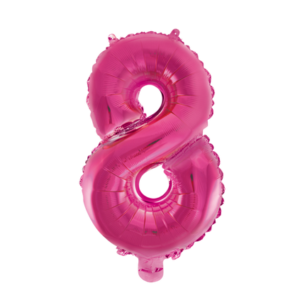 Palloncino Foil Figura 8 Fucsia XL 86cm vuoto