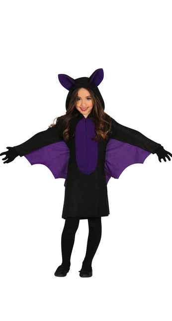 Costume di Halloween da pipistrello ragazza viola