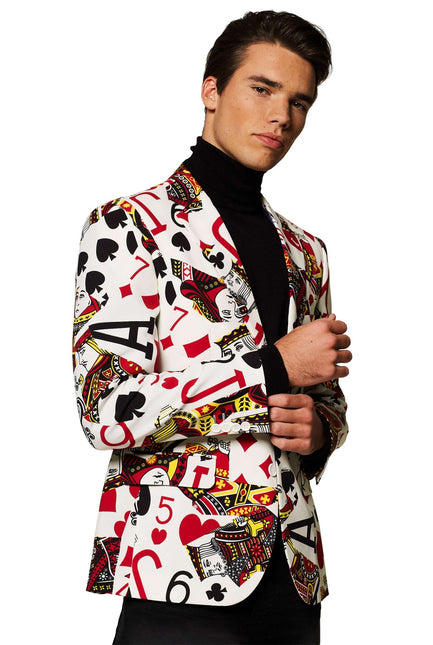 Carte da gioco del casinò Blazer da uomo OppoSuits