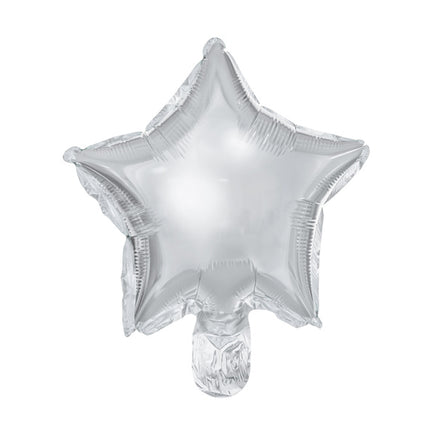 Palloncino ad elio Star Silver vuoto 25cm 25pz