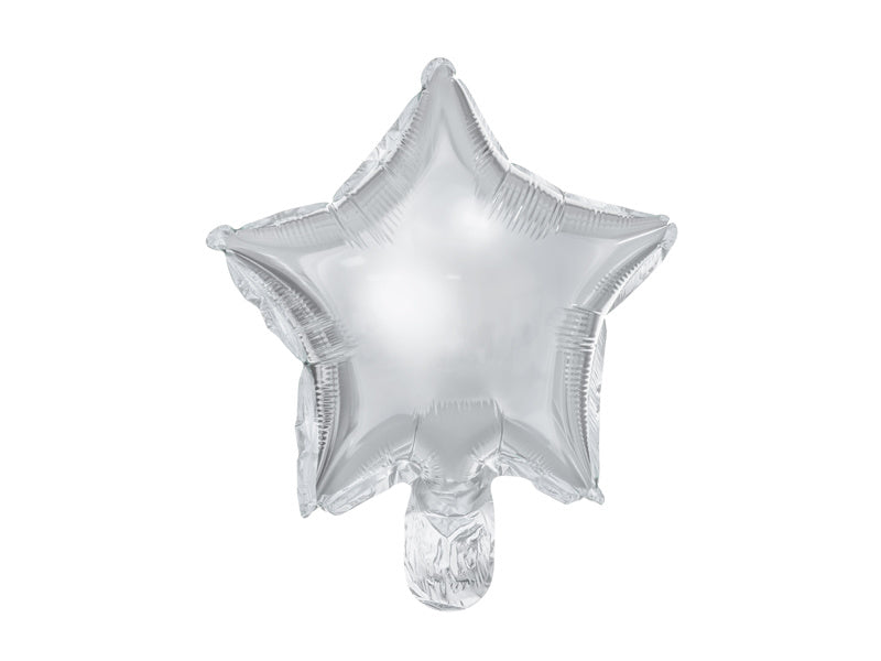 Palloncino ad elio Star Silver vuoto 25cm 25pz