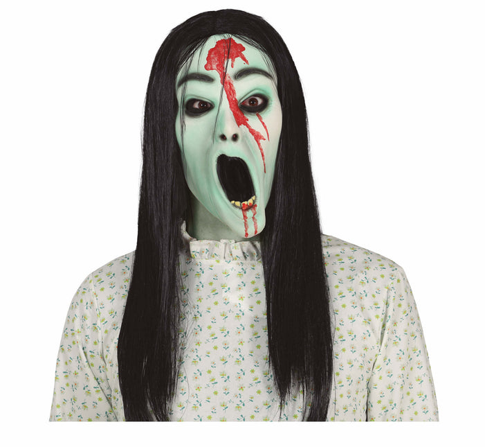 Maschera verde di Halloween Horror Girl