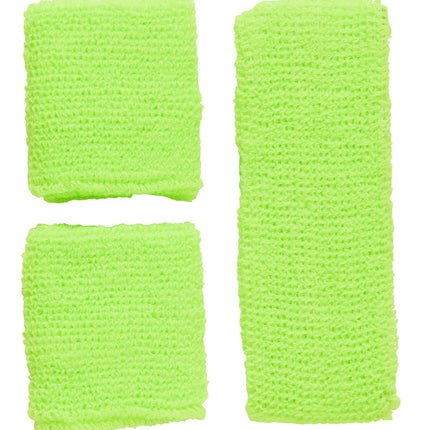 Fasce elastiche verde neon 2 pezzi