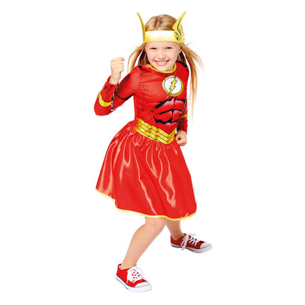 Costume da bambino Ragazza Flash Sostenibile