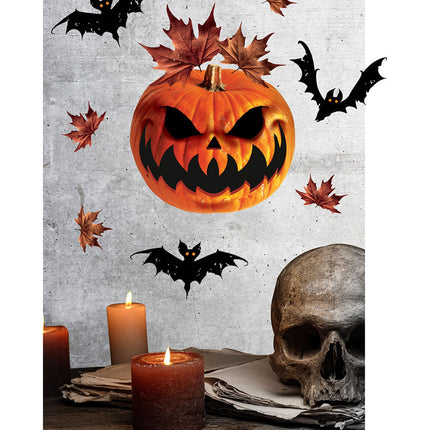 Decorazione per finestra di Halloween Zucca 70cm