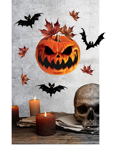 Decorazione per finestra di Halloween Zucca 70cm