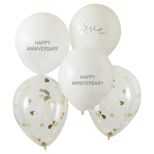 Palloncini Buon Anniversario 30cm 5pz