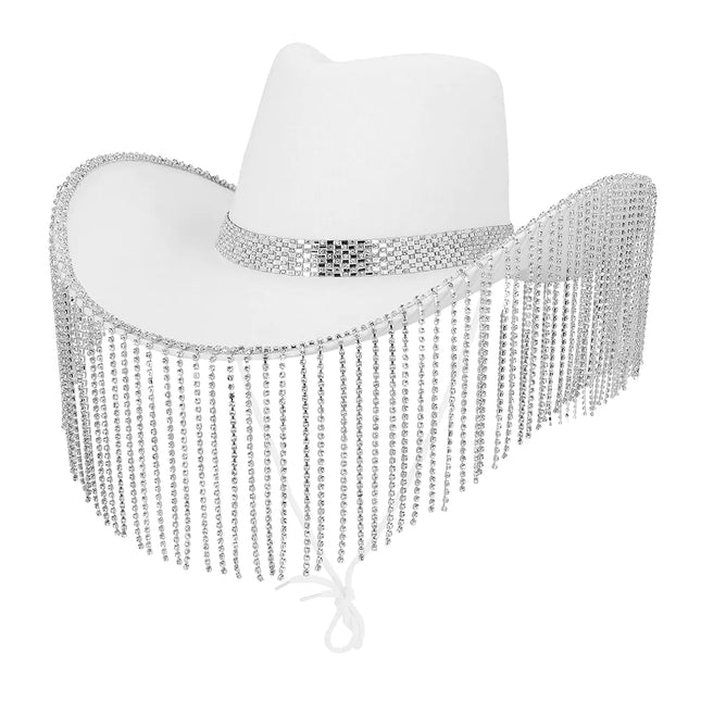 Cappello da cowgirl Showgirl bianco