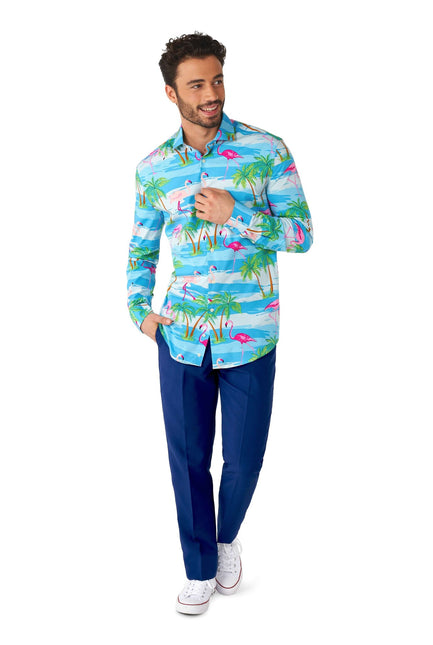 Camicia Hawaii Flamingo Uomo OppoSuits