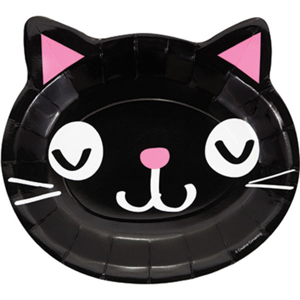 Piatti colorati Party Cats 23 cm 8 pezzi