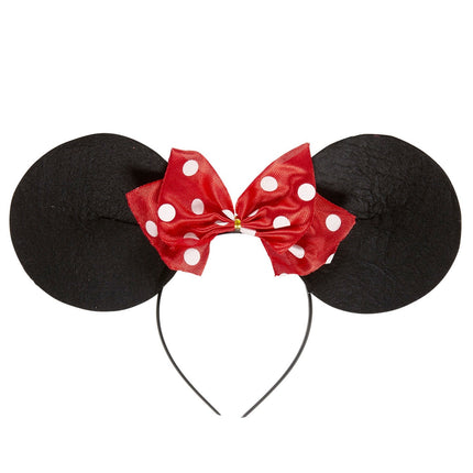 Cerchietto Minnie Mouse nero rosso