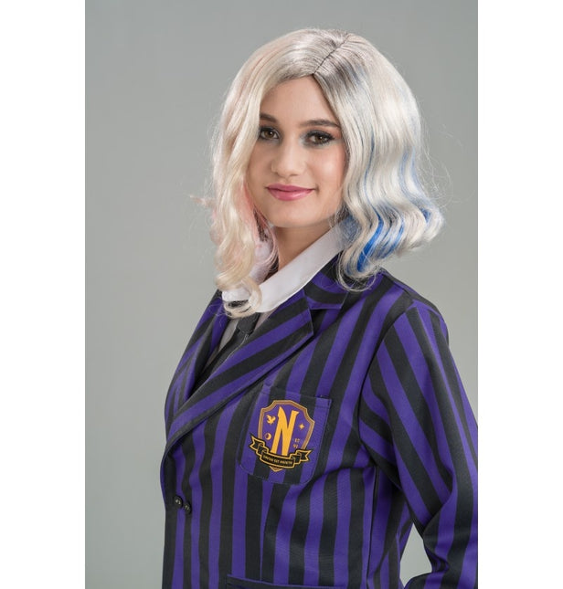 Costume Wednesday Uniforme scolastica nero/viola