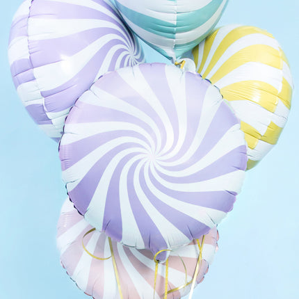 Palloncino ad elio Lilac Swirl 45 cm vuoto