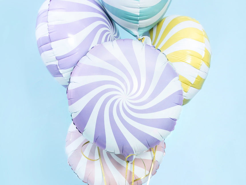 Palloncino ad elio Lilac Swirl 45 cm vuoto