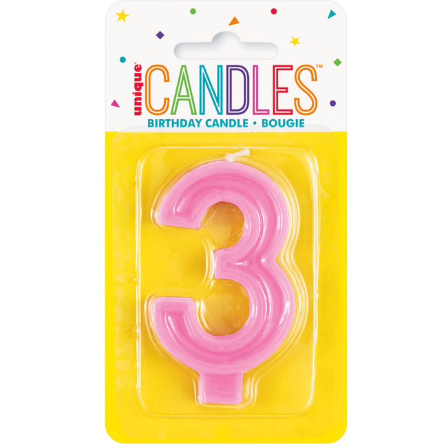 Candela 3 anni rosa