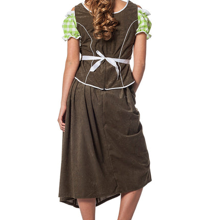 Vestito Dirndl verde Oktoberfest Donna