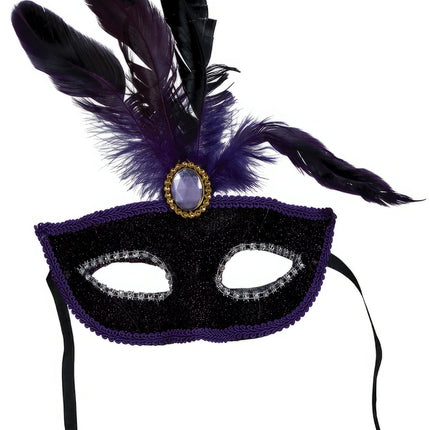 Maschera occhi veneziana viola