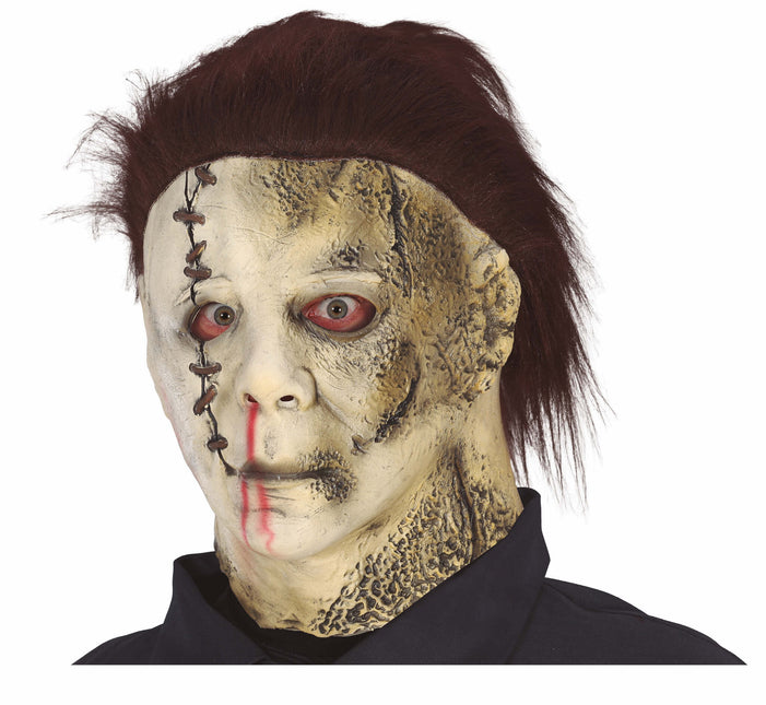 Maschera di Halloween Horror con capelli