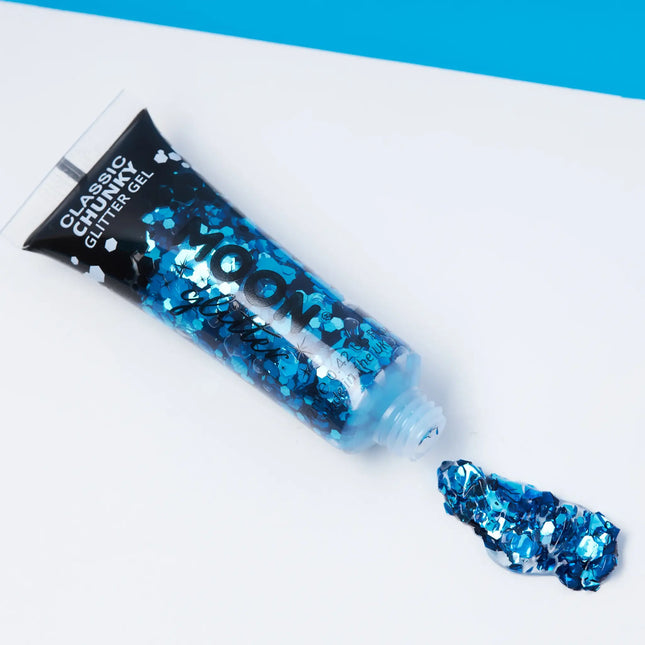 Moon Glitter Classic Chunky Glitter Gel Blu 12 ml