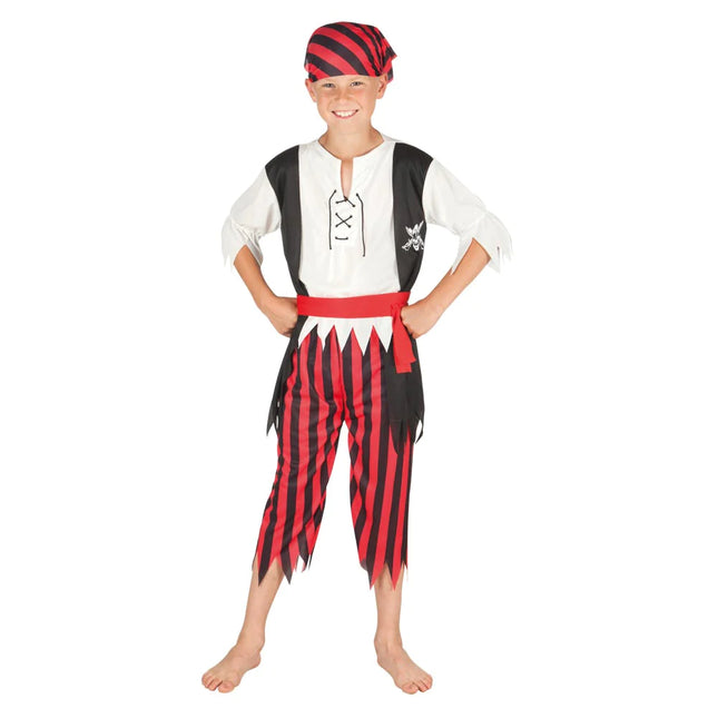 Costume da pirata bambino rosso