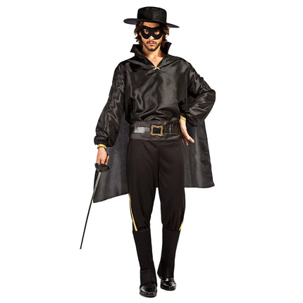 Costume da Zorro Uomo Nero