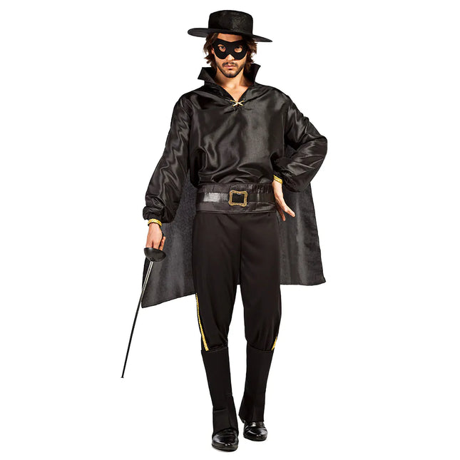 Costume da Zorro Uomo Nero