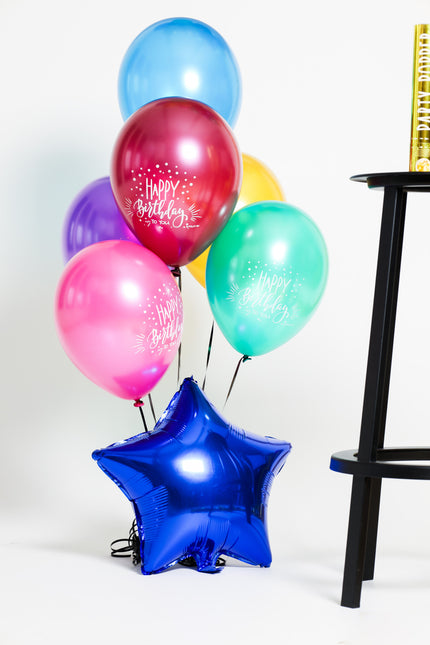 Palloncini Happy Birthday To You Colorati 33cm 6pz