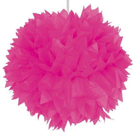 Pompon fucsia 30 cm