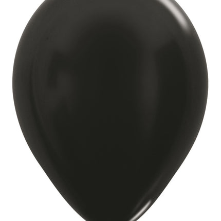 Palloncini Metallic Black 30cm 12pz