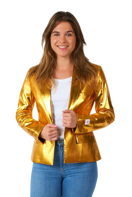 Blazer d'oro da donna OppoSuits