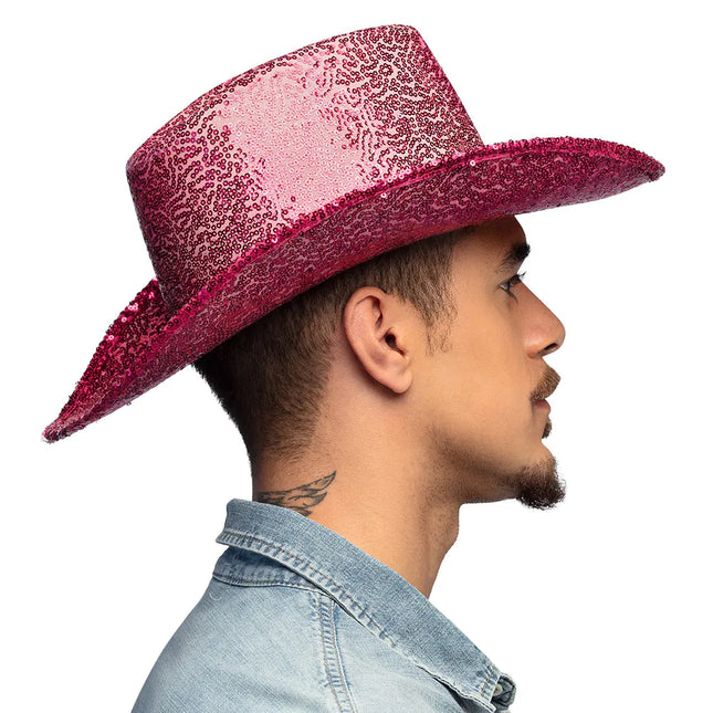 Cappello da cowgirl rosa