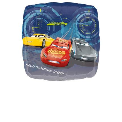 Palloncino ad elio Cars 3 Quadrato 43cm Vuoto