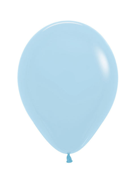 Palloncini blu opaco pastello 25cm 100pz