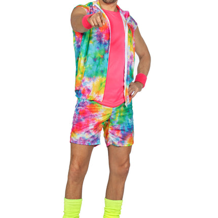 Tuta da ginnastica Fault Uomo Aerobic Short Neon