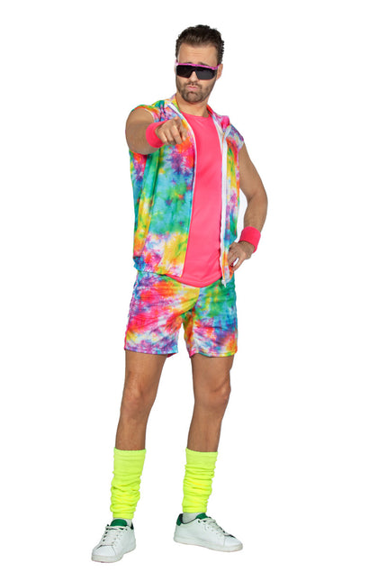 Tuta da ginnastica Fault Uomo Aerobic Short Neon