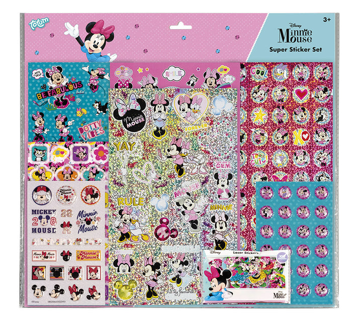 Set di adesivi di Minnie Mouse 12 pezzi