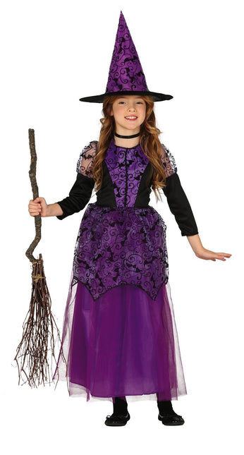 Costume da strega bambino viola