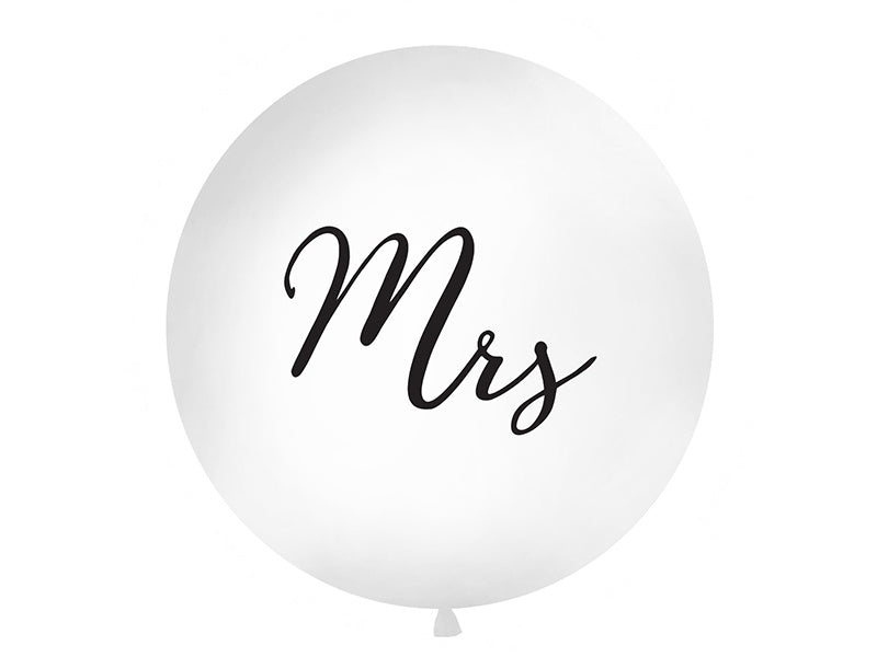 Palloncino bianco Mrs 1m