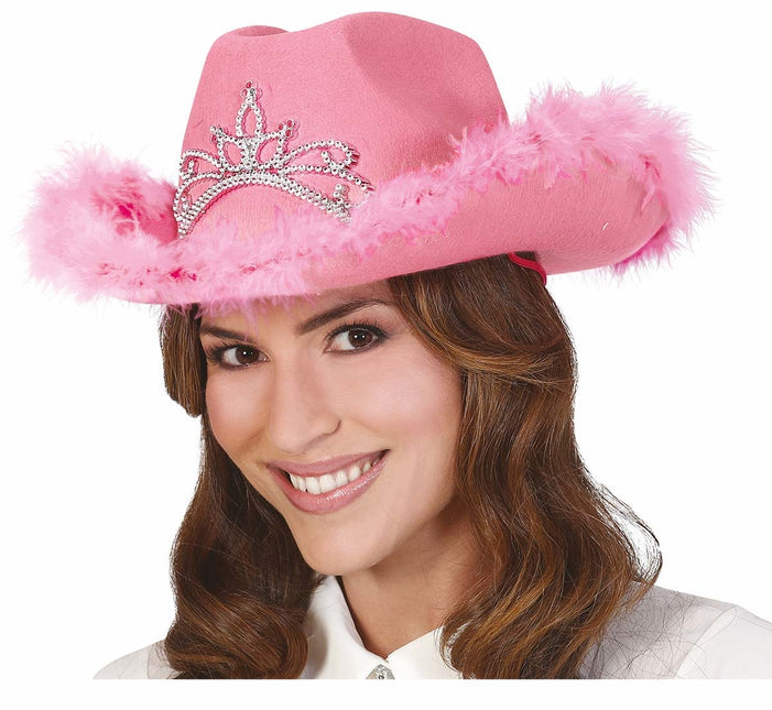 Cappello da cowboy rosa