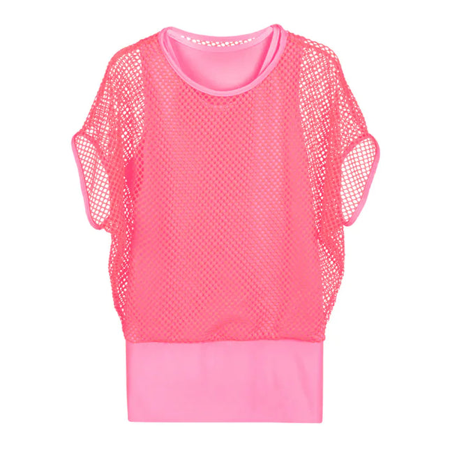 Camicia a rete Rosa Donna M-L | 40-46