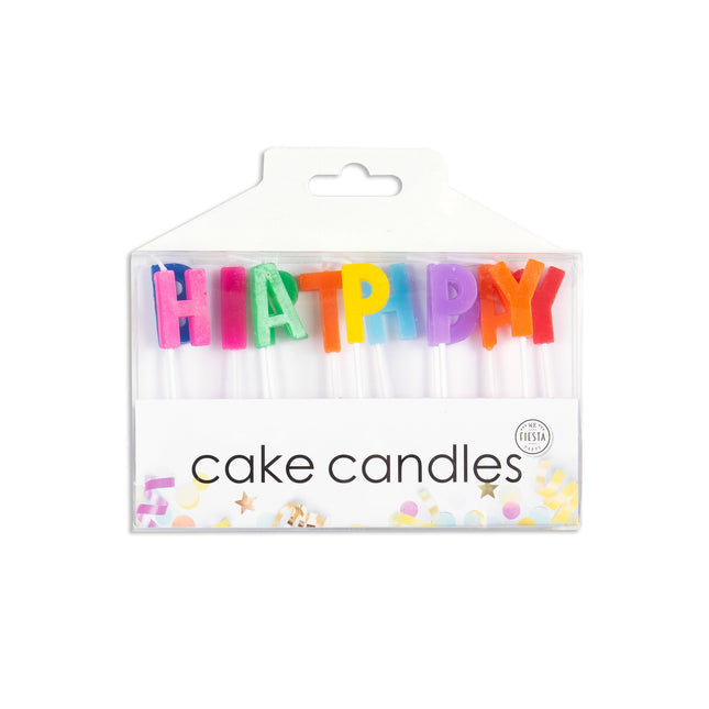 Candele di compleanno Happy Birthday 2,5 cm