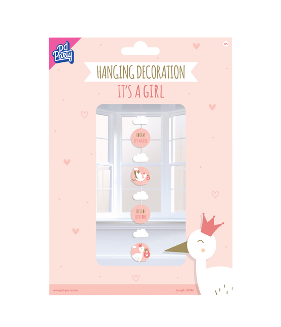 Decorazione da appendere Neonato Bambina 120cm