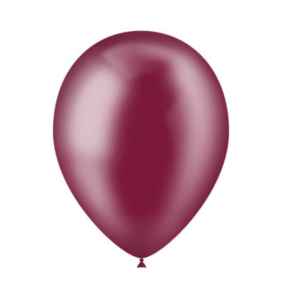 Palloncini rossi Bordeaux trasparenti 25cm 50pz