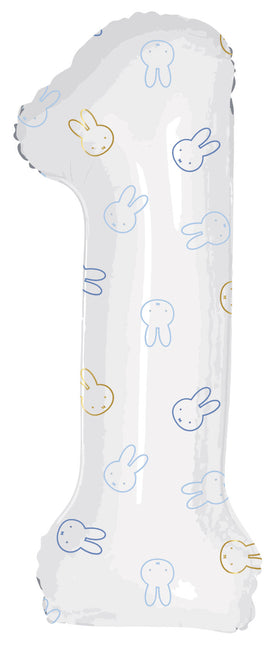 Palloncino in foil Figura 1 Miffy Blu Vuoto 1,06m