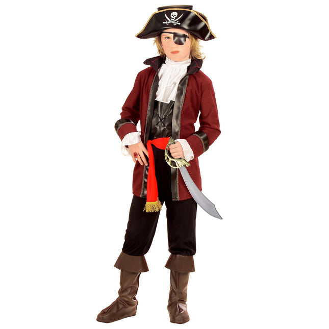 Costume da pirata Bordeaux Red Boy