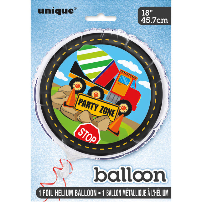 Palloncino ad elio da costruzione 45 cm vuoto